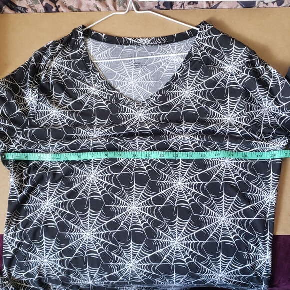 Spiderweb xxxl long sleeve tee shirt Halloween - Picture 3 of 5